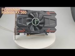 레이디온 RX 560 4GB 128비트 싱글 팬 그래픽 카드 게임 및 멀티미디어용 원활한 성능