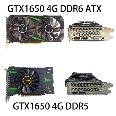 Dual And Single Fan GeForce Graphic Card GTX1650 4GB DDR6 128Bit HD DP