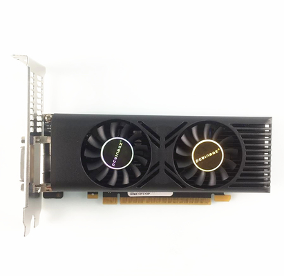 Dual Fan Gaming Graphics Card For Desktop, Geforce GTX 1050 Ti Low Profile 4GB DDR5 128BIT