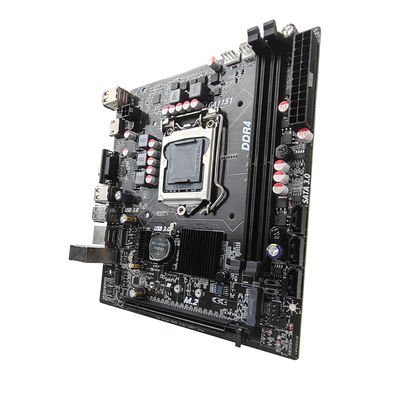 PCWINMAX H110 LGA1151 Micro ATX 데스크탑 마더보드, DDR4 듀얼 채널 지원 6세대 7세대 i3 i5 i7 CPU, 사무실 및 게이밍 PC용, OEM 도매