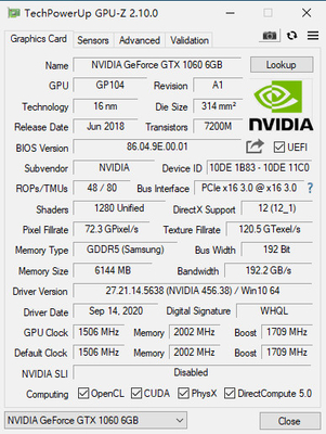 PCWINMAX Geforce GTX1060 Gaming Graphics Card 6GB GDDR5 192 Bit Dual Fans Computer Gpu With DVI HD DP Output