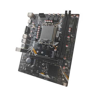 PCWINMAX H610 듀얼 채널 DDR4 메인보드 지원12 13 및 14 세대 i3 i5 i7 i9 프로세서 SATA 6Gb/s M.2 슬롯 mATX LGA1700 메인보드