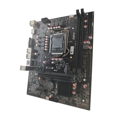 PCWINMAX H510 LGA 1200 Micro-ATX 컴퓨터 게이밍 마더보드 DDR4 64GB RAM 용량 지원 NVME M.2 SATA3.0 USB3.0